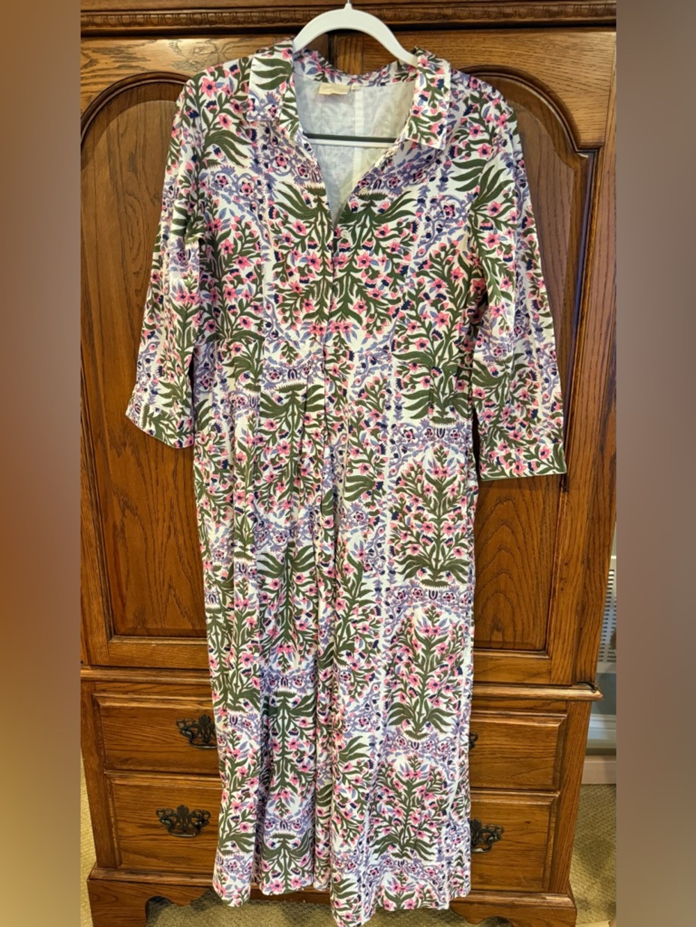 💜 Julia Amory Shirt Dress in Mughal Jardin 💜